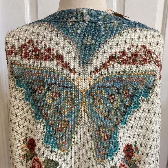 NWT Farm Rio gorgeous embroidered sweater Large P - Picture 5 of 8